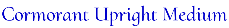 Cormorant Upright Medium 字体